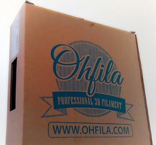 OHFILA 3D PLA Filament 1.75mm Black 2.2LBs