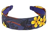 L. Erickson USA Ribbon Headband - Plumeria Navy