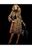 Newport News Beaded leopard-print skirt