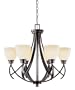 World Imports Lighting 61515-56 Beyond Modern 6-Light Chandelier, Weathered Copper