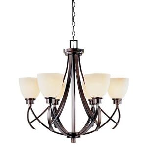 World Imports Lighting 61515-56 Beyond Modern 6-Light Chandelier, Weathered Copper by World Imports