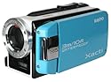 Sanyo Xacti VPC-WH1EX HD-Camcorder (SD/SDHC-Card, 30-fach opt. Zoom, 2 Megapixel, 6,4 cm (2,5 Zoll) Display, bis zu 3m wasserdicht) blau