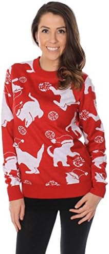 Women's Cats Playing With Yarn Christmas Sweater