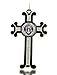 Rose Scapular Manly Crusader Cross with Saint Benedict Medal