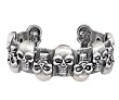 Skull Bracelet - Pewter - 2.5'' Diameter