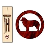 Border Collie Wind Chimes X-SMALL Bronze