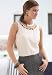 BOSTON DESIGN STUDIOSleeveless Knotted-Yoke Blouse