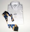 Big Man's Point Collar White Dress Shirt by Enro