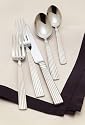 Reed & Barton Crescendo II 18/10 Stainless-Steel 65-Piece Flatware Set with Storage Caddy, Service for 12