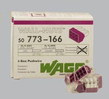 Wago Wire Connector 600 V Clear 6 Conductor 50 / Box by Wago Corporation