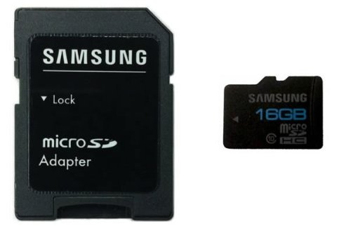 Samsung 16GB Class 10 MicroSDHC High Speed Memory Card with SD Adapter