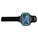 Galaxy S7 Armband: Stalion® Sports Running & Exercise Gym Sportband (Cyan Blue) Water Resistant + Sweat Proof + Key Holder + ID / Credit Card / Money Holder