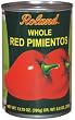 Roland Whole Red Sweet Pimientos, 13.75-Ounce Can (Pack of 24)