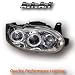 Ford Escort 6 Chrome Angel Eye Projector Headlights