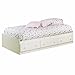 South Shore Summer Breeze Collection Twin (39'') Mates Bed - White Wash