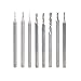 Amana Tool AMS-212 8-Pc Spiral Flute Plunge Down-Cut Set, 1/8 Inch Shank
