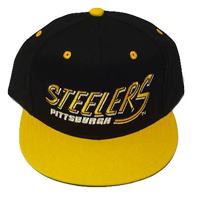 NFL PITTSBURGH STEELERS BLK OLD SCHOOL SNAPBACK CAP HAT