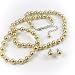 Celadon 8mm Glass Pearl Necklace, Bracelet and Earrings Set by Margot Townsend