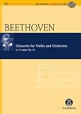 Produkt-Bild: Konzert D-Dur: f&uuml;r Violine und Orchester. op. 61. Violine und Orchester. Studienpartitur + CD.: Op. 61 for Violin and Orchestra (Eulenburg Audio+Score)