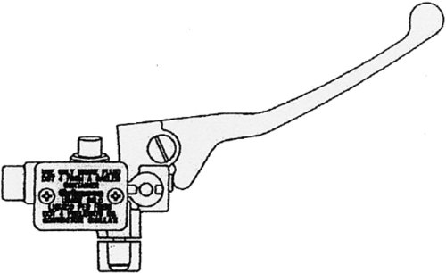 Hauptbremszylinder mit Bremshebel, (Kolbendurchmesser 12 mm) Rechts für Vorderrad Derbi Sonar 50-125 Piaggio Runner 50 Purejet-125FX 125-VX FX-180 VX-180 VXR-200 VXR, Fly 50 2+4-takt, Fly 100-125-150, Hexagon 125 LX-180 LXT-125 LX4-250 GT-250 GTX, Liberty 50 2+4-takt ab Bj. 2004, Liberty 125-125 Sport-125 RST-150 ab '06-150 Sport-200-200 Sport-200 RST, Vespa LX 50 2+4-takt, Vespa LX 125-150, Vespa S 50 2+4-takt, Vespa S 125-150, NRG Power DD-DT-Purejet