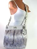 NEW AUTHENTIC COACH MADISON OP ART IKAT HIPPIE TOTE (Gray/Ivory/Silver)