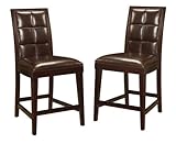 Modus Furniture HD1970A - Hudson Dining Biscuit Back Leather Counter Stools ....