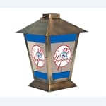 New York Yankees MLB Glass & Metal Candle Lantern (11")