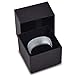 Tungsten Wedding Band Ring 8mm for Men Women Comfort Fit Black Enamel Domed Round Brushed Lifetime Guarantee