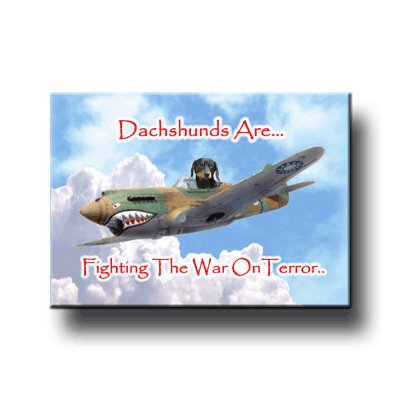Cover image : Dachshund War On Terror Fridge Magnet No 2