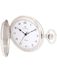 Catorex Men's 871.1.1087.120 La Pautele Palladium Brass White Dial Pocket Watch