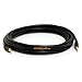 Cmple - 3.5mm Aux Audio Cable Stereo 25 ft Male to Male Speaker Cable Auxiliary Cord Adapter for Car, Phone, Headphones - Black