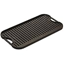 Lodge LPGI3 Cast-Iron Reversible Grill/Griddle, 20-inch x 10.44-inch