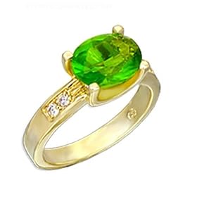 Jewelry - 2 Carat Peridot CZ Ring