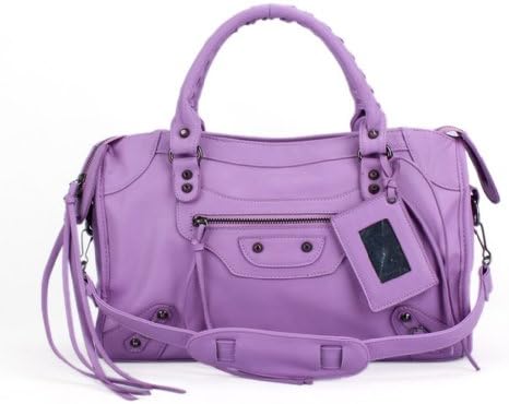 Nucell Women's New Ladies Women Fashion Hobo Faux Leather Handbag Tote Shoulder Bag Black Purse Purple