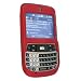 Clip-on Rubber Coated Case for HTC Excalibur S620 Dash, Red