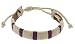 Leather Cuff Wristband Bracelet With Cream Coloured Wrap