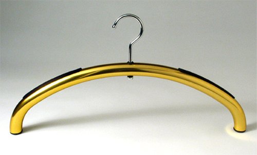 Precision Hanger in Gold with Felt. The Dimple & Crease Free Hanger Solution -7 Colors Available - Take Advantage of Our Buy 5 Get 1 Free Offer, Group Package ONLY!