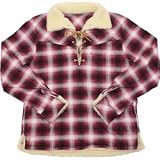 Size【3】NUMBER NINE(ナンバーナイン) 09AWチェック柄ボア付き長袖シャツ バーガンディー【バーガンディー】【新品】 9nine