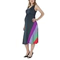 
            
                Chiarakruza Maternity Olivia Color Block Sleeveless Dress - Gray/Purple
            
        
