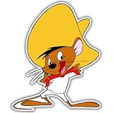 Speedy Gonzales bow tie car bumper sticker decal 4"x 5"
