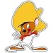 Speedy Gonzales bow tie car bumper sticker decal 4"x 5"