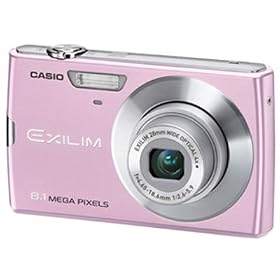 Casio Exilim EX-Z150PK 8MP 4x Zoom 3-Inch LCD Screen Digital Camera with 28mm Wide Angle Lens CCD-shift Image Optical Stabilizer (Pink)