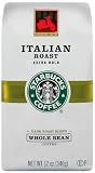 Starbucks Italian Roast Coffee, Whole Bean, 12-Ounce Bags (Pack of 3)