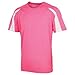 Just Cool Mens Contrast Cool Sports Plain T-Shirt