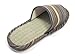 KNP21301T-Mens Strip Indoor Tatami Bamboo Slippers Available three colors and four sizes