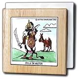 Atilla The Holstein - 6 Inch Tile Napkin Holder