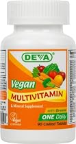 Deva Vegan Vitamins Daily Multivitamin & Mineral Supplement  90 tablets (Pack of 2)