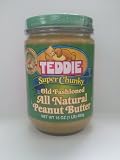 Teddie Super Chunky Old Fashioned All Natural Peanut Butter 16oz Jar