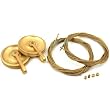 4 Grandfather Clock Pulleys & Cables Clockmakers Parts