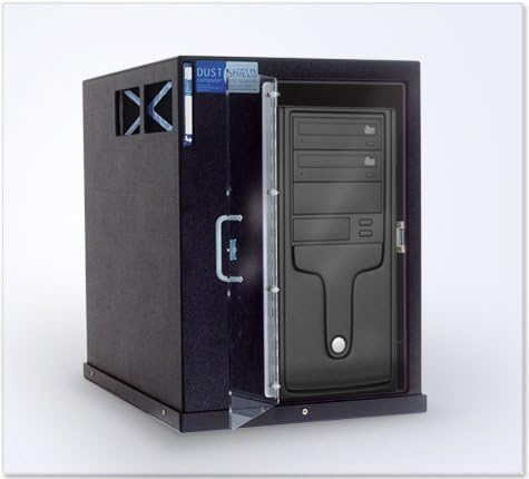 DustShield DS 121 Mini Tower Computer Enclosure, Enclosure for PC < 8.5"w x 17"d x 15"h, Black